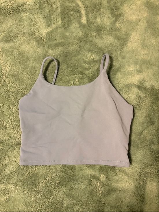 Tops - Cropped light blue Spaghetti-Strap Cami